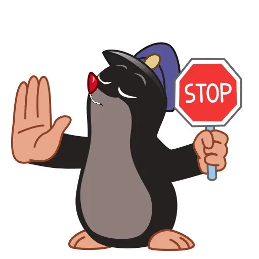 鼹鼠从地里探出头思考。