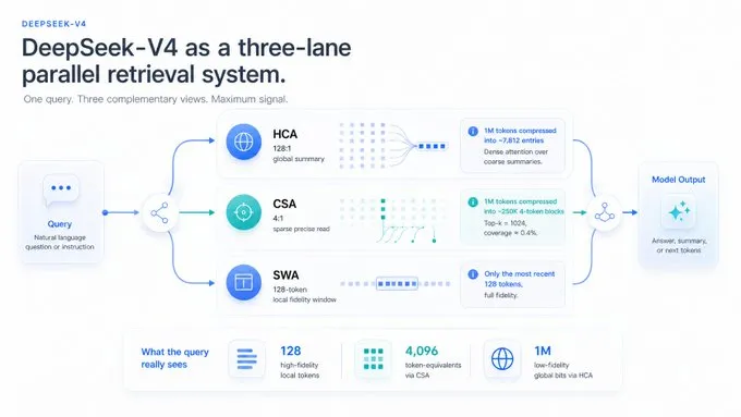 DeepSeek-V4 三路注意力结构