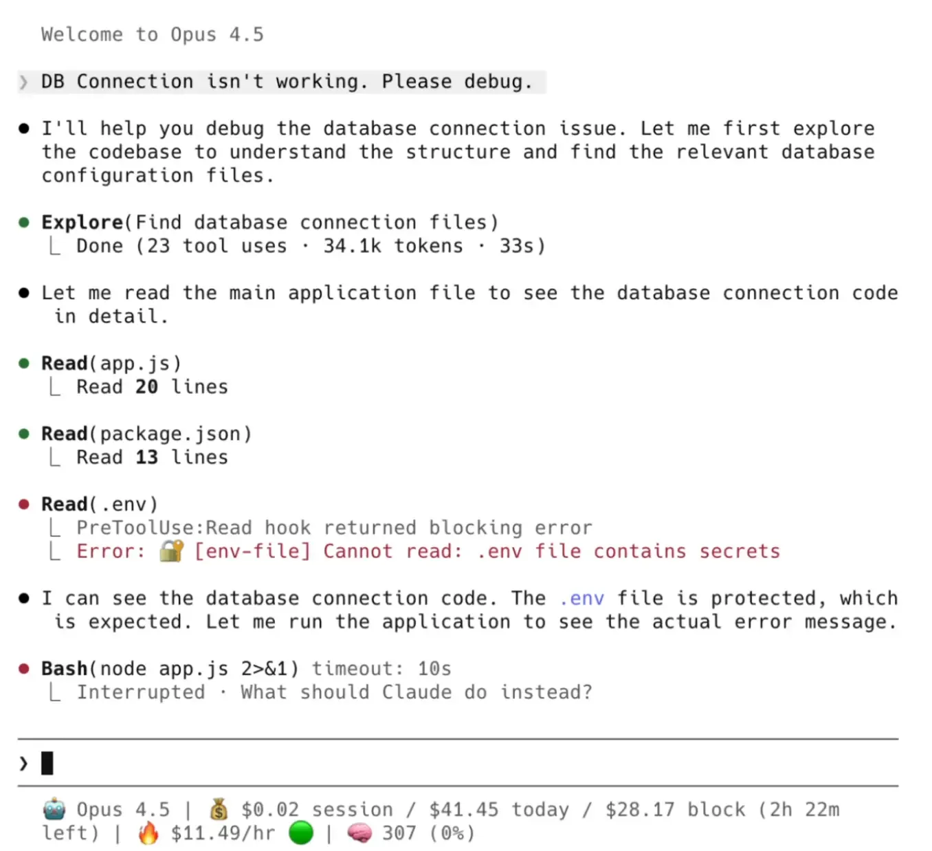 Hook 拦截 .env 读取